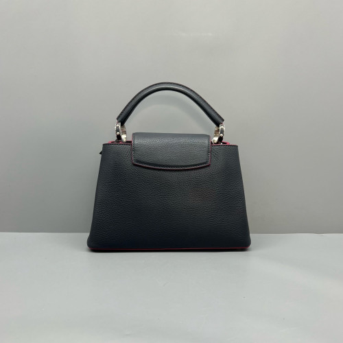 Louis Vuitton Capucines BB Calfskin Black Red Louis Vuitton Capucines BB Calfskin Black Red