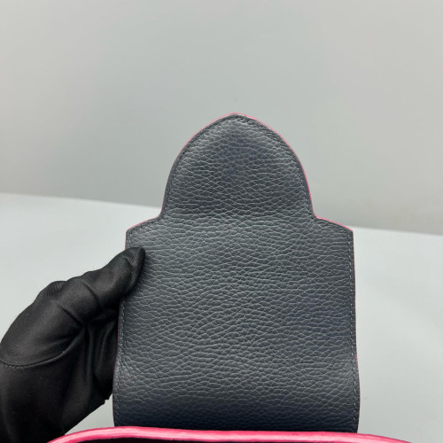 Louis Vuitton Capucines BB Calfskin Black Red Louis Vuitton Capucines BB Calfskin Black Red