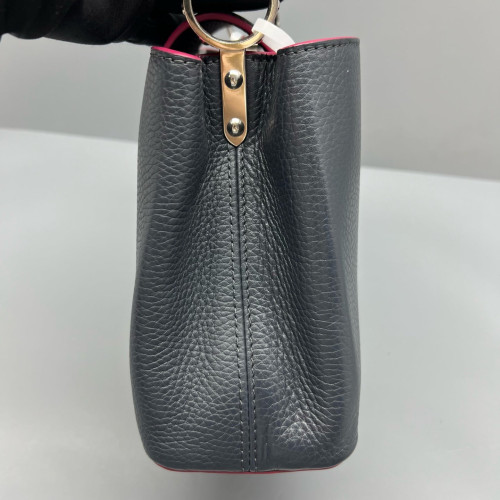 Louis Vuitton Capucines BB Calfskin Black Red Louis Vuitton Capucines BB Calfskin Black Red