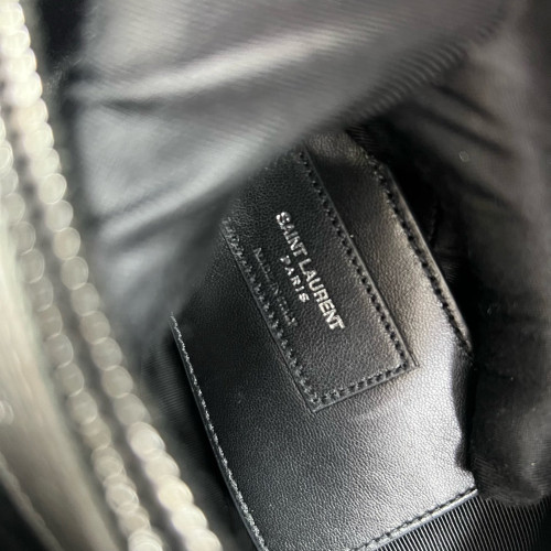 Yves Saint Laurent Large College Calfskin Grey