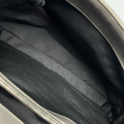 Yves Saint Laurent Large College Calfskin Grey