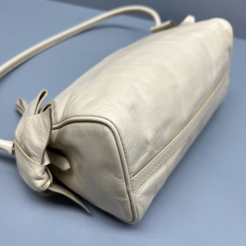 Miu Miu Shoulder Bag Calfskin Beige Mystic White Miu Miu Shoulder Bag Calfskin Beige Mystic White