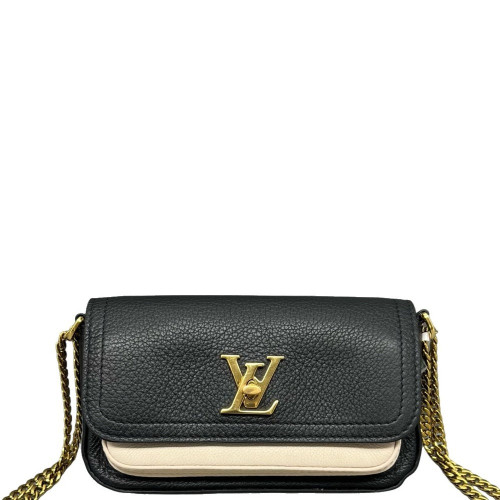 Louis Vuitton Lockme Tender Calfskin Black White