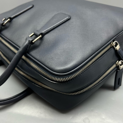 Prada Briefcase Calfskin Dark Blue Prada Briefcase Calfskin Dark Blue