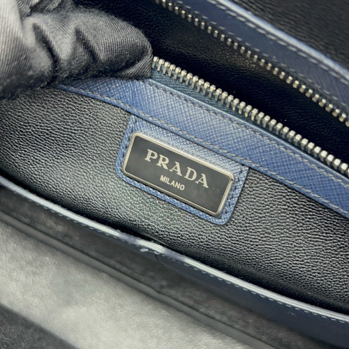 Prada Briefcase Calfskin Dark Blue Prada Briefcase Calfskin Dark Blue