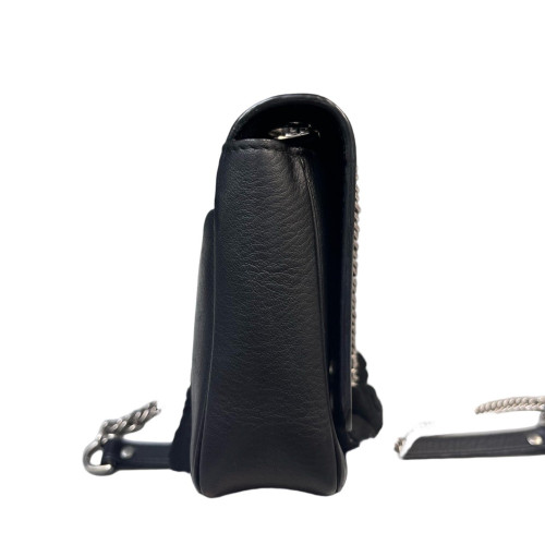 Balenciaga Everyday Wallet On Chain Calfskin Black