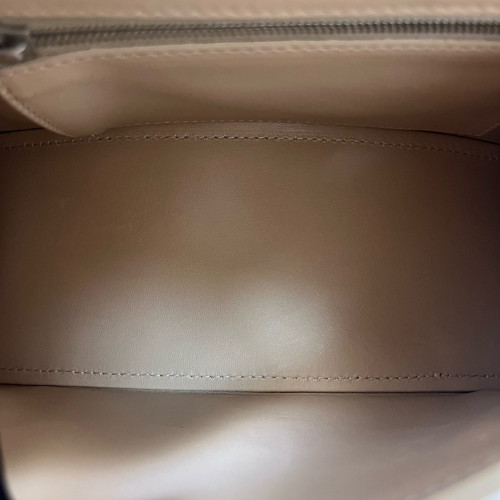 Balenciaga Hourglass Top Handle Small Calfskin Beige