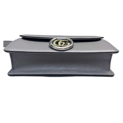 Gucci Retro Interlocking G Round Messenger Calfskin Grey