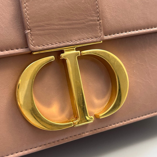 Dior 30 Montaigne Flap Bag Smooth Calfskin Pink