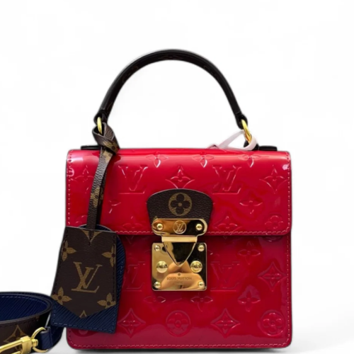 Louis Vuitton Spring Street Vernis Monogram Red Brown