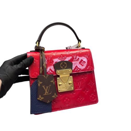 Louis Vuitton Spring Street Vernis Monogram Red Brown