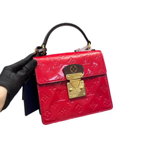 Louis Vuitton Spring Street Vernis Monogram Red Brown