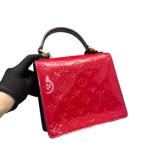 Louis Vuitton Spring Street Vernis Monogram Red Brown