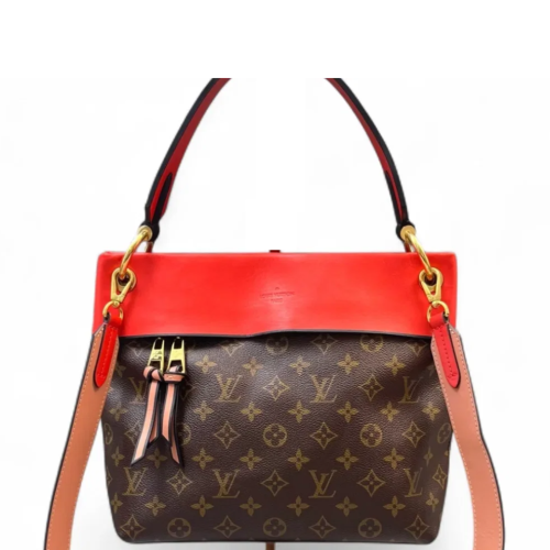 Louis Vuitton Tuileries Besace Monogram Brown Red