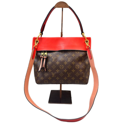 Louis Vuitton Tuileries Besace Monogram Brown Red