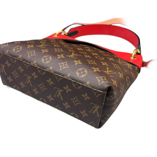 Louis Vuitton Tuileries Besace Monogram Brown Red