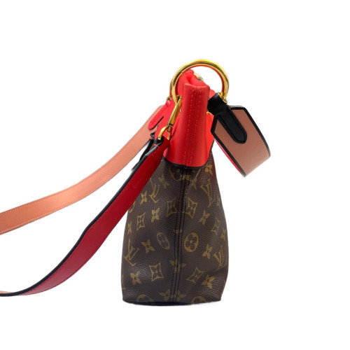 Louis Vuitton Tuileries Besace Monogram Brown Red