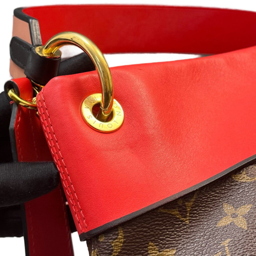 Louis Vuitton Tuileries Besace Monogram Brown Red