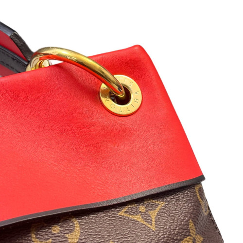 Louis Vuitton Tuileries Besace Monogram Brown Red
