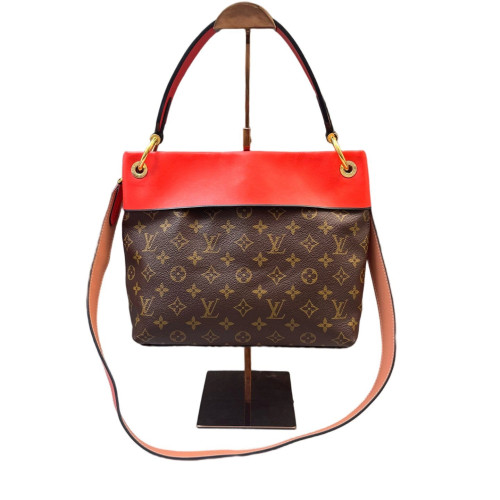 Louis Vuitton Tuileries Besace Monogram Brown Red