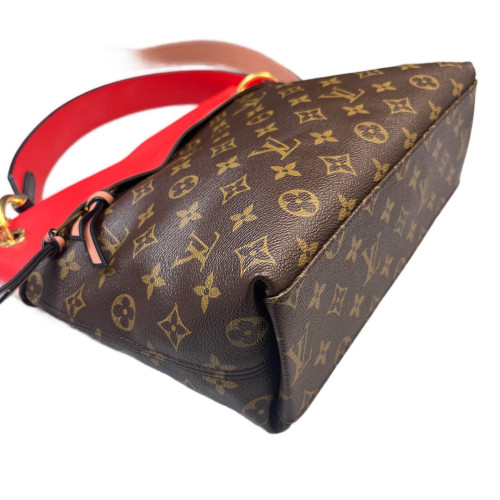 Louis Vuitton Tuileries Besace Monogram Brown Red