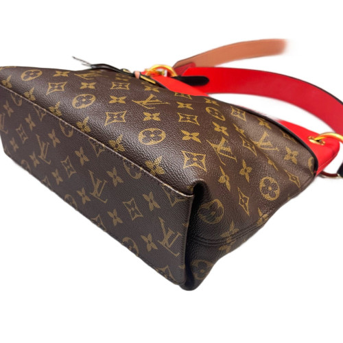 Louis Vuitton Tuileries Besace Monogram Brown Red