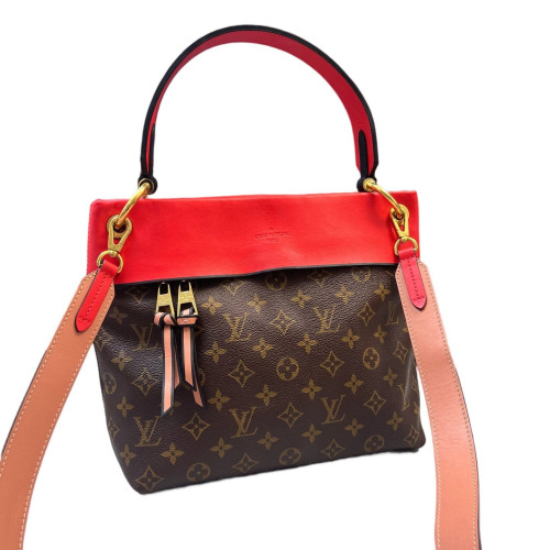 Louis Vuitton Tuileries Besace Monogram Brown Red