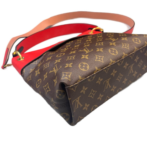 Louis Vuitton Tuileries Besace Monogram Brown Red