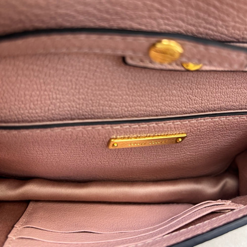 Miu Miu Pearl Strass Small Madras Clutch Goatskin Pink Miu Miu Pearl Strass Small Madras Clutch Goatskin Pink