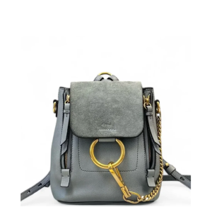 Chloe Hoop Mini Faye Backpack Calfskin Suede Green Chloe Hoop Mini Faye Backpack Calfskin Suede Green