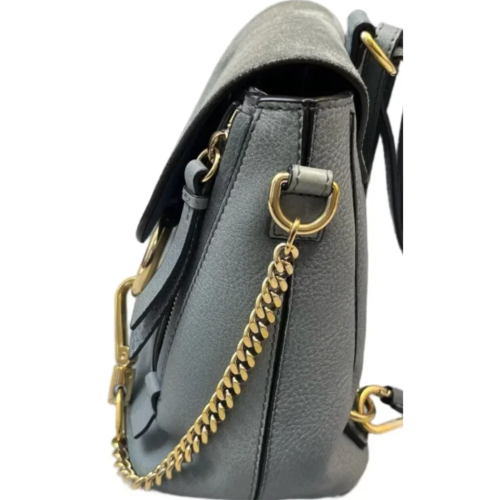 Chloe Hoop Mini Faye Backpack Calfskin Suede Green