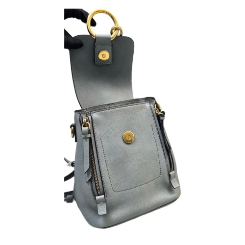 Chloe Hoop Mini Faye Backpack Calfskin Suede Green