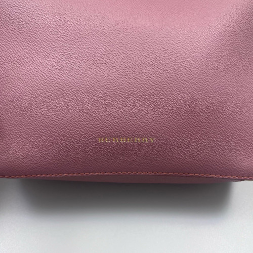 Burberry Crossbody Bag Grained Calfskin House Check Light Purple