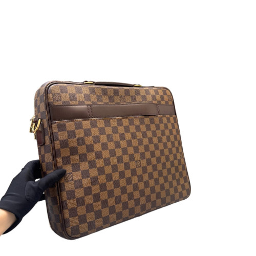 Louis Vuitton Porte Ordinateur Sabana Briefcase Damier Ebene Brown