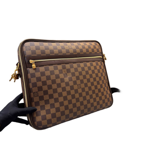 Louis Vuitton Porte Ordinateur Sabana Briefcase Damier Ebene Brown