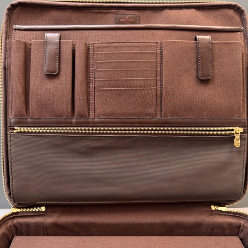 Louis Vuitton Porte Ordinateur Sabana Briefcase Damier Ebene Brown