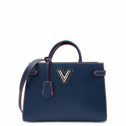 Louis Vuitton Twist Tote Epi Dark Blue