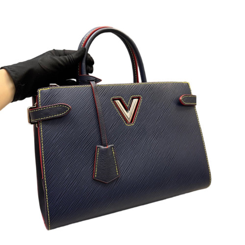 Louis Vuitton Twist Tote Epi Dark Blue