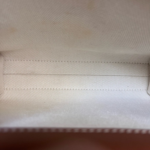 Burberry Mini Two Tone Pocket Bag Canvas Calfskin Beige Brown Burberry Mini Two Tone Pocket Bag Canvas Calfskin Beige Brown