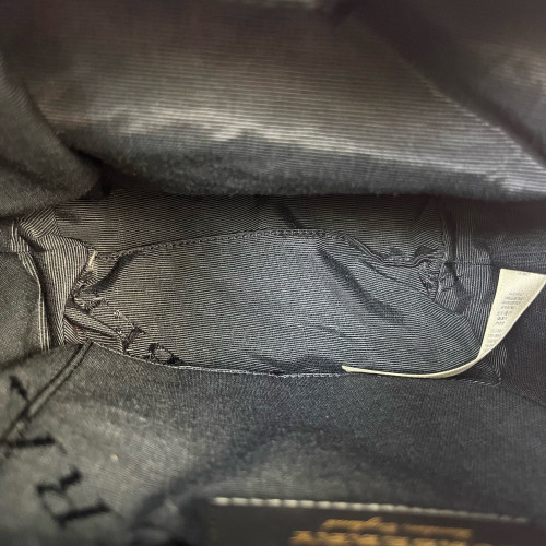 Burberry Small Rucksack Backpack Nylon Calfskin New Rosette Black