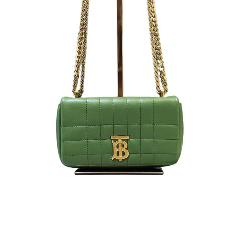 Burberry Mini Lola Crossbody Bag Calfskin Light Green