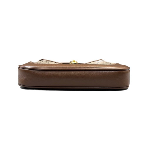 Gucci Mini Jackie 1961 Hobo GG Supreme Monogram Beige Brown Green