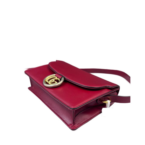 Gucci Shoulder Bag Calfskin Red