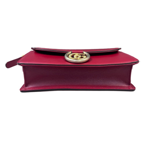 Gucci Shoulder Bag Calfskin Red