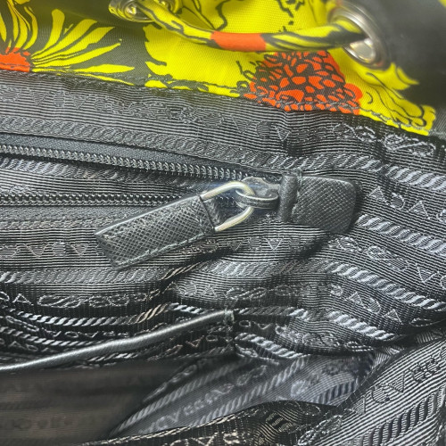 Prada Backpack Tessuto Nylon Yellow Black
