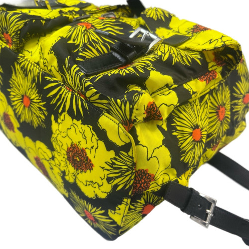 Prada Backpack Tessuto Nylon Yellow Black