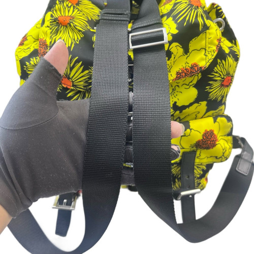 Prada Backpack Tessuto Nylon Yellow Black