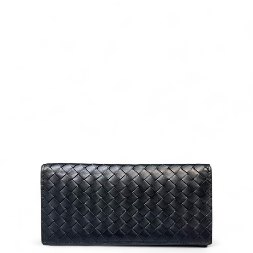 Bottega Veneta Intrecciato Continental Wallet Lambskin Intrecciato Black