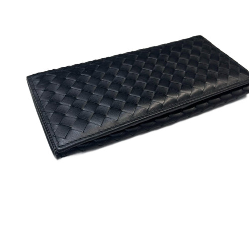 Bottega Veneta Intrecciato Continental Wallet Lambskin Intrecciato Black