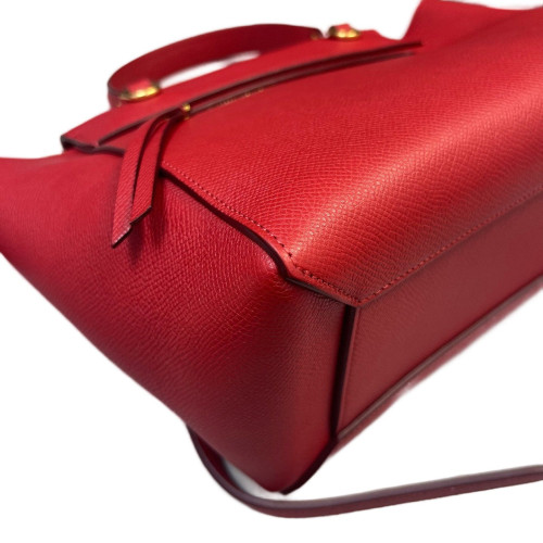 Celine Micro Belt Bag Saffiano Calfskin Red Orange